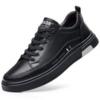 Baskets plates sport décontractées - Cuir véritable