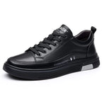Baskets plates sport décontractées - Cuir véritable