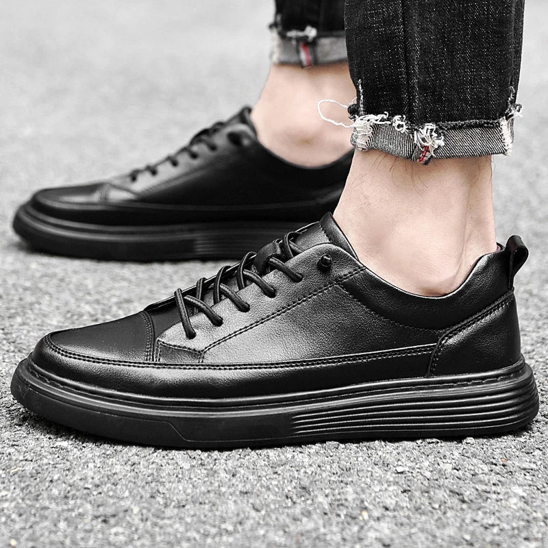Baskets Décontracté Alpha - Cuir Véritable