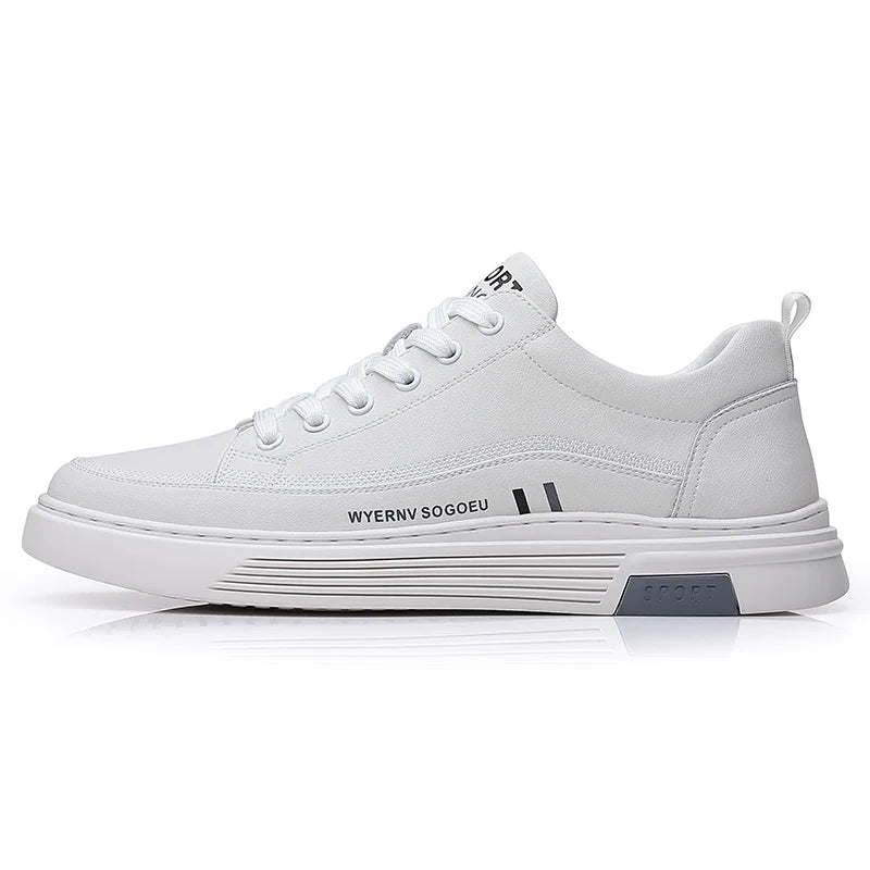 Baskets plates sport décontractées - Cuir véritable