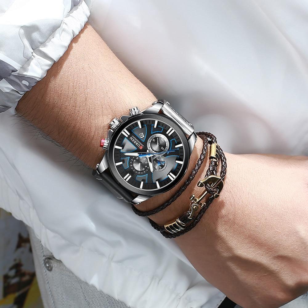 Montre homme décontractée Chronograph - Elegante