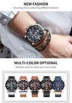 Montre homme décontractée Chronograph - Elegante