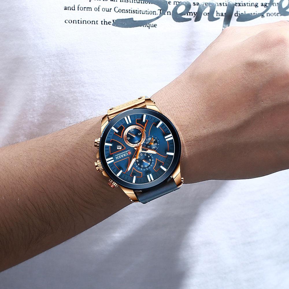 Montre homme décontractée Chronograph - Elegante