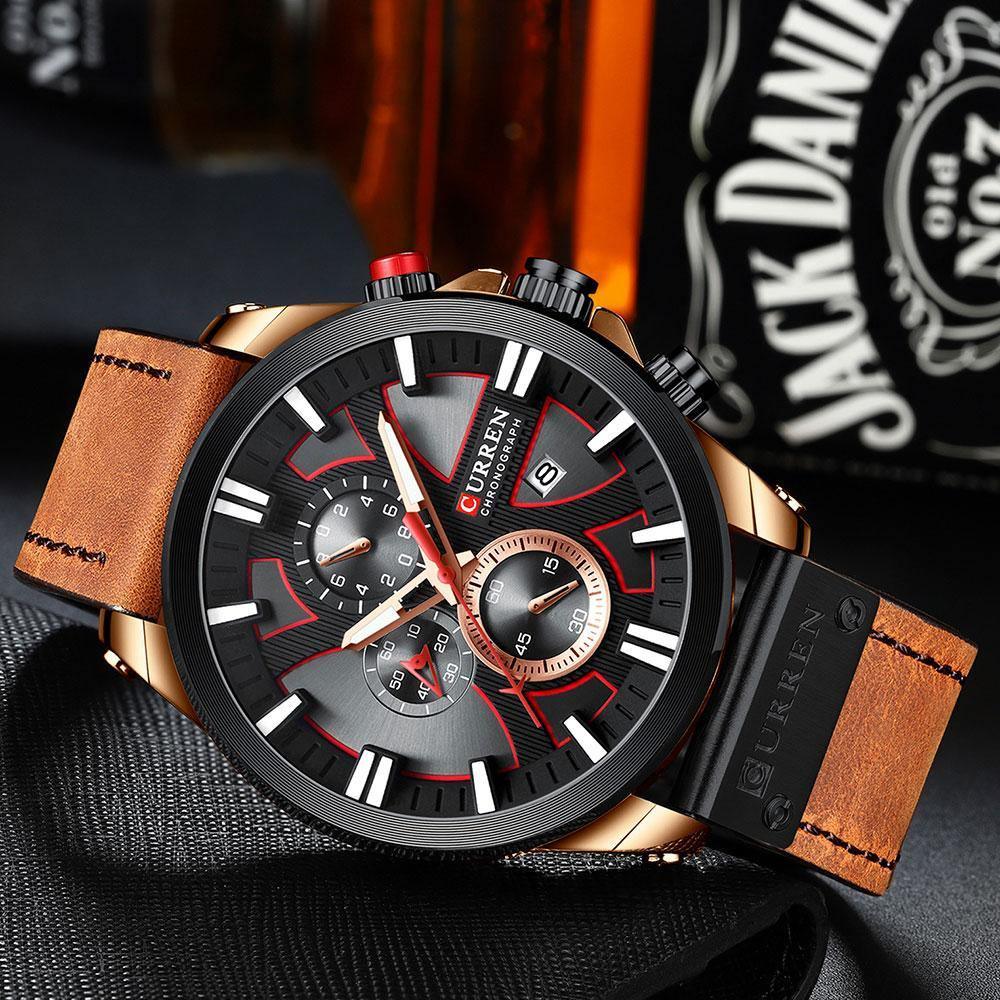 Montre homme décontractée Chronograph - Elegante